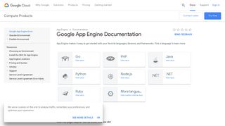 Google App Engine Documentation | App Engine ... - Google Cloud