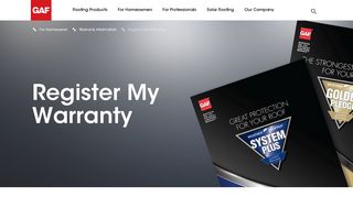 GAF | Register Your Roofing Warranty