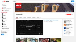 GAF Roofing - YouTube
