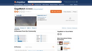 GagaMatch Reviews - 35 Reviews of Gagamatch.com | Sitejabber