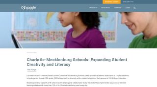 Charlotte-Mecklenburg Schools: Expanding Student ... - Gaggle.net