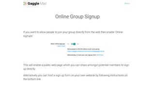 Join A Group Online - Gaggle Mail