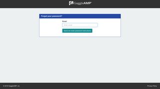 Forgot your password? - GaggleAMP