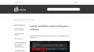 Linking non-Steam version of the game to Steam. – Gaijin Support