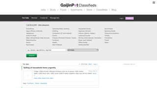 GaijinPot Japan Classifieds: For Sale, Wanted, Services and Events ...
