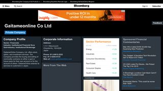 Gaitameonline Co Ltd: Company Profile - Bloomberg