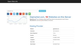 Gajmarket.com is Online Now - Open-Web.Info