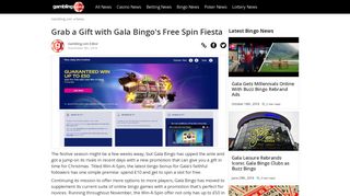 Grab a Gift with Gala Bingo's Free Spin Fiesta - Gambling.com
