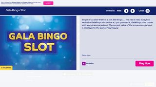 Gala Bingo Slot- Gala Bingo