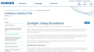 Spotlight: Galaxy Broadband | Hughes
