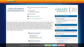 Galaxy Broadband Communications Inc. (Prince George) - Supply ...