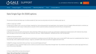 SSO - Document - support.gale
