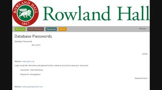 ROWLAND HALL - Gale Pages