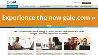 Library Research - Gale - Cengage