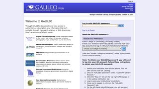 Welcome to GALILEO - Galileo.usg.edu - University System of Georgia