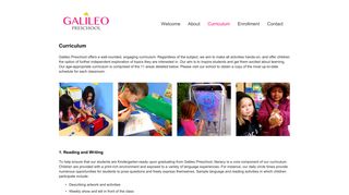 Curriculum — Galileo Preschool