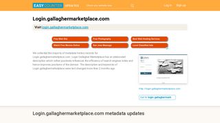 Login Gallagher Marketplace (Login.gallaghermarketplace.com ...