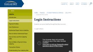 Login Instructions – Gallaudet University