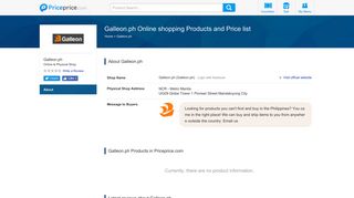 Galleon.ph - Products and Price list | Priceprice.com