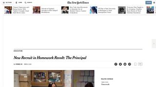 In Homework Revolt, More Schools Districts Cutting Back - The New ...