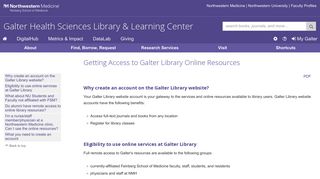 Galter Health Sciences Library & Learning Center | Help Getting ...