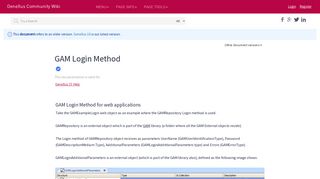 GAM Login Method (GeneXus 15 upgrade 10) | Article - Wiki GeneXus