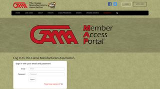 Log In to The Game Manufacturers Association