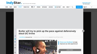Butler aims to pick up the pace against defensively stout UC Irvine