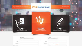 Register - Pixel Game Card© - Easy Prepaid Game Card Solution!
