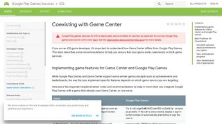 Coexisting with Game Center | Play Games Services for iOS | Google ...