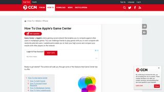 How To Use Apple's Game Center - Ccm.net