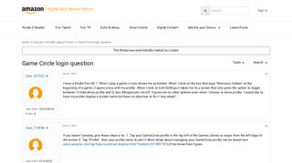Game Circle login question - Kindle Legacy Forums - Devices ...