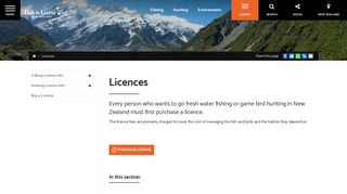 Fishing & Hunting Licences | Fish & Game New Zealand