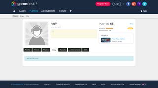 login - Blog - GameDesire