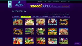 Instant Play Casino | Play Dreams Casino Games Online with No ...