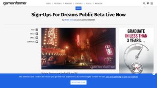 Sign-Ups For Dreams Public Beta Live Now - Game Informer