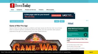 Game of War Fire Age | Down Today