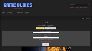 User account | Game Oldies