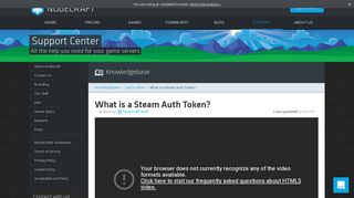 What is a Steam Auth Token? | Garry's Mod | Knowledgebase Article ...
