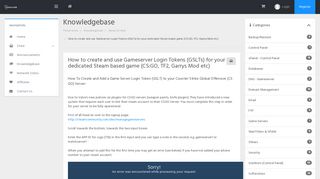 How to create and use Gameserver Login Tokens ... - WebhostGB Ltd