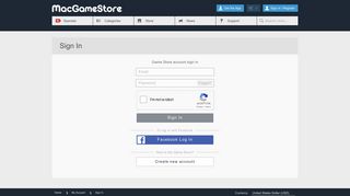 My Account - Sign In | macgamestore.com