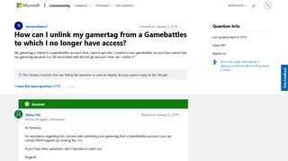 How can I unlink my gamertag from a Gamebattles to which I no ...