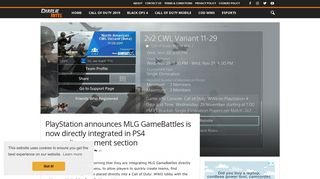 PlayStation announces MLG GameBattles is now directly integrated in ...