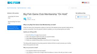 Big Fish Game Club Membership 