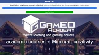 Gamed Academy, using Minecraft schooling | Facebook