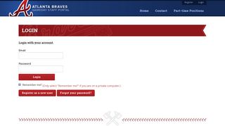 Login - Atlanta Braves Gameday Portal