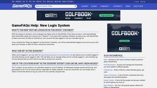 New Login System - GameFAQs - GameSpot