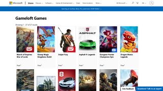 Gameloft Games - Microsoft Store