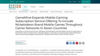 GameMine Expands Mobile Gaming Subscription Service Offering ...