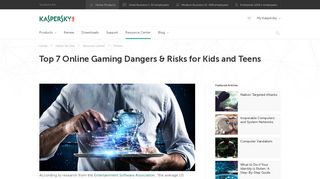 Top Seven Dangers Children Face Online | Kaspersky Lab US